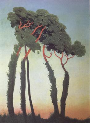 Felix  Vallotton Landscape with Trees (nn03) Sweden oil painting art